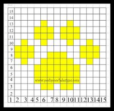 a crossword puzzle with yellow squares and numbers on the grids, all in different colors