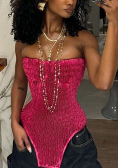 Corset Outfit, Raspberry Pink, Bias Binding, Natural Hairstyles, Lining Fabric, Corset Top