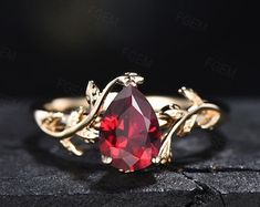 Onyx And Ruby Ring, Senior Rings, Ruby Engagement Rings, Gold Twigs, Anniversary Rings For Her, Rings Anniversary, Ruby Ring Gold, Ruby Engagement Ring, Pretty Jewelry