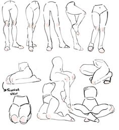 an image of the legs and feet of a person in different positions, from front to back