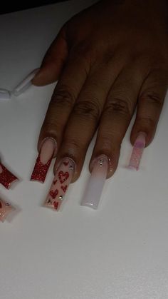 Heart Nails, Nude Nails, Black Nails, French Nails, White Nails, Red Nails, Short Nails, Glitter Nails