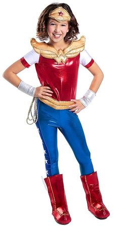 This Amazon princess stands for justice and won't let anything get in her way! Wonder Woman Halloween Costume, Princess Halloween Costume, Woman Costume, Wonder Woman Costume, Dc Super Hero Girls, Hero Girl, Girl Superhero, Big Clothes, Women's Costumes