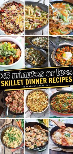 25 minutes or less skillet dinner recipes