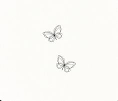 two butterflies flying in opposite directions on a white background with black border around the edges