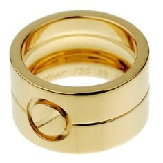 Cartier Love Wide Gold Band Ring Sz 5 0003045 Wide Gold Band, Couples Wedding Bands, Cartier Jewelry, Couple Wedding, Cartier Love, Gold Band Ring, Love Ring, Vintage Love, Exquisite Jewelry