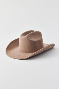 8 Other Reasons cowboy hat in soft faux suede. Features 8 Other Reasons faux suede cowboy hat Structured cowboy hat silhouette Adjustable internal sweatband Content + Care 100% Polyester Spot clean Imported Size + Fit Brim: 4" Circumference: 21.1" | 8 Other Reasons Sueded Cowboy Hat in Taupe, Women's at Urban Outfitters Cowboy Hat Silhouette, Cowboy Hat Aesthetic, Cow Boy Hat, Hat Silhouette, Nursery Painting, Western Themed Wedding, Hat Aesthetic, Nursery Paintings, Head Pieces