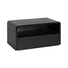 an empty black box on a white background