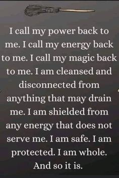 I Call My Power Back, Daglig Motivation, Spirituality Affirmations, Witch Quotes, Power Back