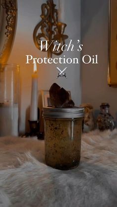 The Woodland Witch on Instagram: "Witch’s Protection Oil⚔️ I received quite a few inquiries on my daily protection video regarding what ingredients I used in my protection oil. While I won’t share that specific recipe, here is a variation of that blend for you to use. This oil may be used for protection over yourself, your family and your home. . . . #protectionspell #folkwitch #witchcraftspells #oilinfusion #witchcraft #witchesofig #witches #paganwitch #spellwork" How To Make Pentagram Oil, Castor Oil Witchcraft, Pentagram Oil Recipe, Protection Oil Recipe Witchcraft, Protection Oil Witchcraft, Protection Oil Recipe, Witchcraft Candle Magic, Candle Magik, Woodland Witch