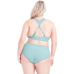 Let your curves shine in the luxe stylings of our Racer Back Bralette, dipped in a decadent powder blue hue. As well as elegant lacing for a touch of romance, you'll be reaching for this bralette on repeat. Style with a lacy thong to complete your desirable ensemble. It's what's underneath that counts! Staple styles you can't live without, Hips & Curves brings a fun-loving twist to your lingerie favorites. With bold colors, fashionable prints and seriously supportive designs, Hips & Curves does Elegant Light Blue Bra, Lingerie Styles, Fun Loving, On Repeat, Blue Hues, Racer Back, Powder Blue, Bold Colors, Bralette