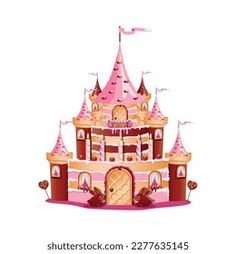 an image of a pink princess castle