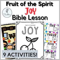 the fruit of the spirit bible lesson for kids with pictures and activities to teach them