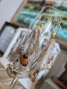 Handmade pheasant feather earrings Elegant Feather Drop Earrings, Grouse Feather Earrings, Elegant Brown Feather Earrings, Pheasant Feather Earrings, Blue Feather Dangle Earrings, Long Feather Earrings Boho, Brown Feather Dangle Earrings, Pheasant Feather, Pheasant Feathers