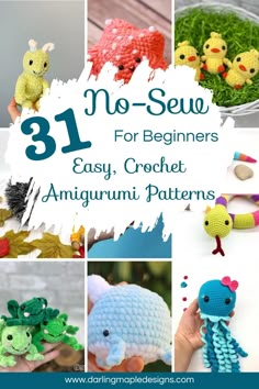 crochet amigurmi patterns for beginners to make their own stuffed animals