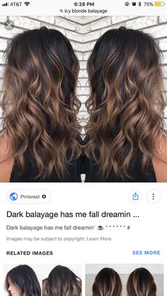 Brown Hair And Honey Highlights, Boho Balayage Hair, From Copper To Ash Brown, Black To Honey Balayage, Dark Brown Hair With Baylage, Brown Hair Foilyage, Burnett Balayage Fall, Balayage Colors For Dark Hair, Brunette Hair Makeover