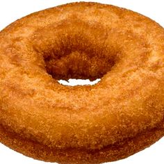 a donut that is sitting on a white surface