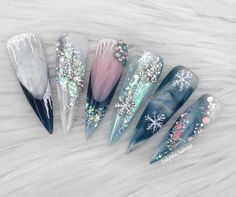 Bio Products, Mermaid Magic, Different Nail Designs, Latest Nail Art, Christmas Nails Acrylic, Glam Nails, Xmas Nails