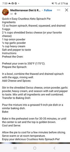 an iphone screen showing the instructions for how to cook