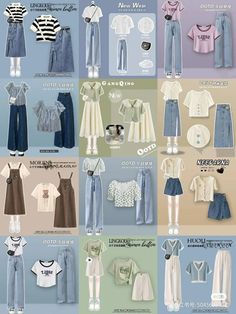 Summer Mute Color Palettes Outfit, Mute Summer Outfit Ideas, Korean Style Summer Outfits, Summer Mute Outfit, Summer Mute Fashion, Muted Summer Outfits, Mute Autumn Outfits, Japan Ootd Summer, Korean Casual Outfits Summer