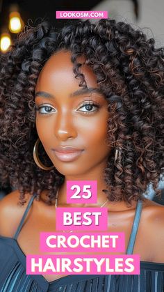 25 Crochet Hairstyles That Define Grace Best Crochet Hair To Buy, Curly Crochet Human Hair, Best Crochet Hair Brands, Crochet Styles For Older Black Women, Elegant Crochet Hairstyles, Short Curly Hair Crochet Styles, Short African Braids Hairstyles, Crochet Wedding Hairstyles, Protective Styles For Natural Hair Crochet