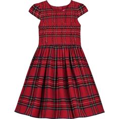 The adorable Bonnie Smocked Plaid Tartan Girls Party Dress is perfect for the festive holidays & Christmas. The bodice is smocked with a pretty embroidered design. The dress fabric is soft warm handle cotton, fully lined with soft, silky fabric. The dress is knee length with short cap sleeves, a pretty tie bow belt at the back, and an easy zip-back fastening! Perfect for the holidays, Christmas, New Years' celebrations, parties, special occasions, ceremonies, flower girls & birthdays! Wash cold, Bambi Dress, Party Dress Red, Plaid Party, Green Shift Dress, Tommy Bahama Dress, Baby Party Dress, Twirl Skirt, Bow Belt, Exclusive Dress