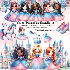 the princess bundle 3 is available for all ages and abilities to use in this project