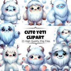 🏔️❄️ Discover Adorable Adventures: Explore Our Cute Yeti Clipart Collection! 🎨🐾 Embark on a whimsical journey into the snowy wilderness with our charming Cute Yeti Clipart! Whether you're designing winter-themed party invitations, creating cozy seasonal artwork, or adding a touch of mountain magic to your projects, our collection offers a delightful array of high-quality illustrations capturing the playful spirit and lovable charm of yetis. ✨ Product Details Quality: 300 Dpi Size: 8x8 inches Yeti Art, Cute Yeti, Bigfoot Art, Thema Winter, Fairy Art, Winter Theme, Digital Sticker, Digital Clip Art, Google Drive