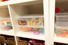 Learn where to find the best non-IKEA storage bins, containers, and baskets for use with an IKEA Kallax Unit that will make your space look organized and great! Kallax Ikea Storage, Kallax Storage Toys, Kallax Toy Organization, Kallax For Toy Storage, Storage Bins For Crafts, Ikea Clear Storage, Kallax Barbie Storage, Ikea Book Bin, Ikea Art Supply Storage