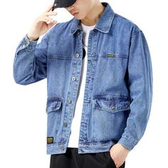 Make a fashion statement with our Big Side Pocket Denim Jacket from the 2023 Spring-Summer Collection!Why You Should Invest In This 90s-Vibe JacketThis rock-washed oversized jacket is a ageless masterpiece that seamlessly blends vintage nostalgia with fashion style. The buttoned closure gives it a smoothed look. making it the perfect statement piece for any occasion.Distinctive Features: 90s Nostalgia: Relive the Pre-millennium with this iconic denim jacket. designed to bring back memories and c Denim Jacket With Multiple Pockets For Fall Streetwear, Fall Denim Jacket With Multiple Pockets For Streetwear, Summer Streetwear Washed Denim Jacket, Summer Washed Denim Jacket For Streetwear, Trendy Long-sleeved Denim Jacket With Multiple Pockets, Urban Style Relaxed Fit Denim Jacket For Spring, Casual Long Sleeve Denim Jacket With Multiple Pockets, Trendy Streetwear Denim Jacket With Pockets, Urban Denim Jacket With Relaxed Fit For Spring