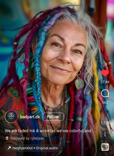 Dreads Undercut, Older Woman Dreadlocks, Hippie Boho Outfits, Partial Dreads, Dread Locks, Silver Foxes, Dreadlock Styles