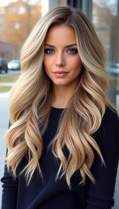 30 Fall Blonde Hair Ideas » DreamingFY Caramel Blonde Hair, Cinnamon Hair, Fringe Hair, Different Hair Colors, Honey Blonde Hair, Honey Hair