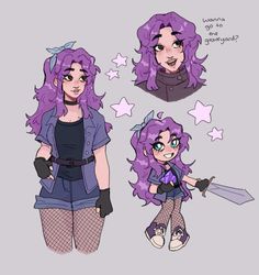 Abigale Stardew Valley Fanart, Stardew Valley Inspired Outfit, Stardew Valley Haley X Female Farmer, Emily Stardew Valley Fanart, Abigail Stardew Valley Fanart, Stardew Valley Oc, Abigail Stardew Valley, Stardew Art