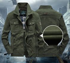 Military Jacket, Cargo Jacket, Bomber Jacket, Men's Fleece Lined Jacket, Male Slim Fit Jacket, Outerwear Plus Size 8XL, Men's Cotton Lined Jacket. Zip Up Winter Jacket, Looking for a casual, comfortable jacket for those in between seasons? Then our cozy easy wear military styled jacket could be just the ticket. The jacket is one of the most comfortable and practical pieces of clothing you can own and is a modern menswear staple. Ideal for just hanging out or as part of a casual weekend outfit th Formal Boots, Modern Menswear, Mens Military Jacket, Casual Weekend Outfit, Fleece Lined Jacket, Leather Hiking Boots, Man Blazer, Pieces Of Clothing, Jacket Suit