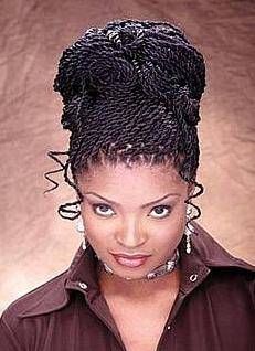 Kinky Twists Styles Updos | Kinky Twist Updo Pics - Black Hair Media Forum - Page 2 Afro Twist Braid Hairstyles, Afro Twist Braid, American Hairstyles, Types Of Braids, Ethnic Hairstyles, Twist Braid Hairstyles, Hair Styles 2014, Cool Braid Hairstyles, Beautiful Braids