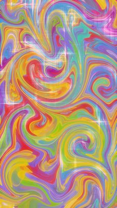 an abstract background with multicolored swirls