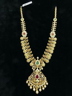 Mini Haram, Kasu Mala, Wedding Jewelry Sets Bridal Jewellery, Gold Pendent, Fancy Jewelry Necklace, Pearl Jewelry Design