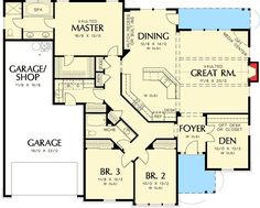 this is the first floor plan for these luxury home plans, which include two master suites