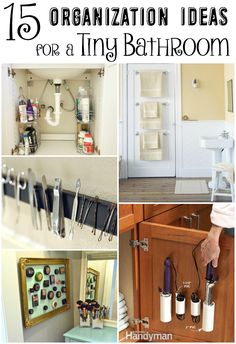 the top ten organization ideas for a tiny bathroom