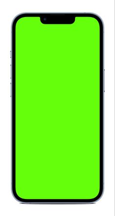 an iphone with a green screen is shown