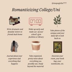 Apps To Romanticize Life, How To Romanticize University, Romantising University, How To Create A Study Plan, Romantising School Aesthetic, How To Romanticize Studying, College Routine, Romanticizing College, College Motivation