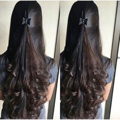 Hairstyles For Kurti For Women, Hair Stylea, Kurti For Women, Women Curly Hair, Bridal Hair Buns, Hair Upstyles, Long Curls, Haircuts Straight Hair, Haircuts For Long Hair