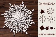 the paper snowflake is cut out and ready to be used as decoration or wall hangings