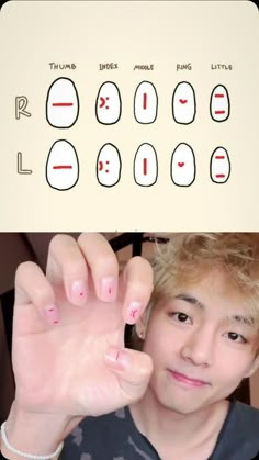 Army Nails, K Pop Nails, Idol Nails, Bts Tattoos, Korean Nail Art, Korean Nails, Taehyung Abs, Kim Taehyung Wallpaper, Bts Book