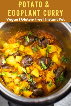 Aloo Baingan in instant pot