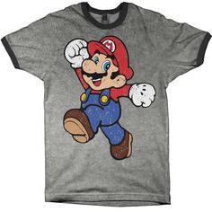 Mario Bros T-Shirt, la quiero!!! Classic Video Games, Men's Graphic T Shirt, Slim Fit Shorts, Mario Bros, Stylish Shirts, Luxury Outfits, Mens Tees, Ladies Tops Fashion