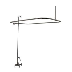 an umbrella stand with two hooks on the top and one hook attached to it, against a white background