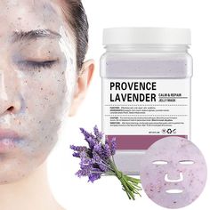 LavendeLux Soothing Repair Lavender Jelly Mask / 23 oz. - 650 grams by Jeluxe Masks Face Mask Powder, Jelly Face Mask, Rubber Face Mask, Lavender Mask, Esthetician Inspiration, Face Mask Skin Care, Spa Masks, Gel Face Mask, Jelly Mask