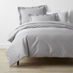 Percale Duvet Cover, Twin Xl Duvet Covers, Twin Xl Comforter, Top Of Bed, Gray Duvet Cover, Organic Cotton Bedding, Organic Bedding, Full Duvet Cover, Twin Comforter