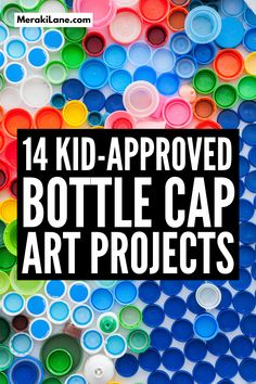 Plastic Bottle Caps Ideas Recycling Projects, Cap Bottle Craft, Water Bottle Lid Crafts, Water Bottle Cap Art, Crafts With Plastic Bottle Caps, Things To Do With Plastic Bottle Caps, What To Make With Bottle Caps, Pop Bottle Cap Crafts, Bottle Cap Butterfly