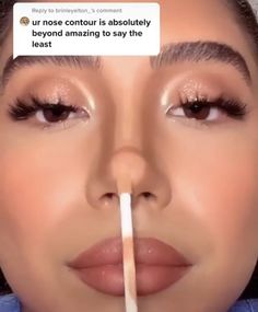 How To Contour Your Nose, Button Nose Contour, Contour Nose, Grey Eye Makeup, Brow Routine, Ball Makeup, Nose Contour, Makeup Things, Contour Tutorial